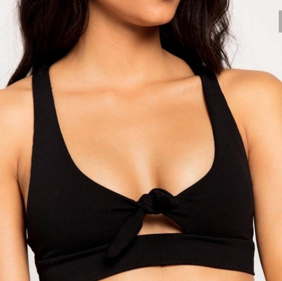 NWOT L*Space Tara Ribbed Bikini Top - Picture 5 of 8